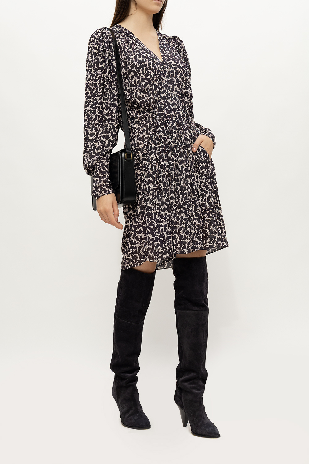 Riria' suede heeled boots Isabel Marant